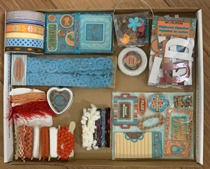 Mixed Crafting lot Fun pieces Junk Journal Scrapbooking Card making Supplies - Picture 1 of 13