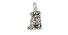 Tibetan Spaniel Charm Handmade Sterling Silver Dog Jewelry TS3-C