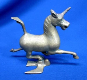 CHINESISCHE MESSING LAUFENDE EINHORNFIGUR - Bild 1 von 10