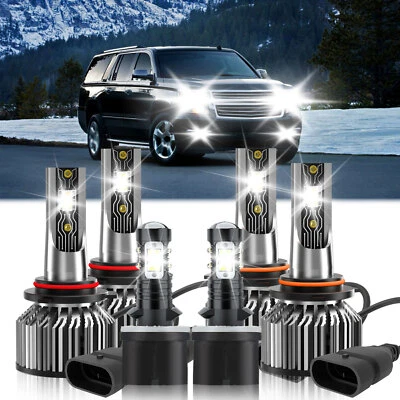 For Chevrolet Suburban 1500 2000-2006 LED Headlight High&Low Beam Bulb+Fog Light - Изображение 1 из 4
