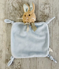 Bearington Baby Bunny Rabbit Wee Cottontail Blue Security Blanket Lovey