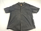 Vintage camel Australia Shirt Men&#39;s Size L Grey Cotton Short Sleeve Embroidered