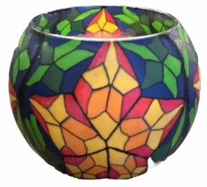 Le Vitrage Glowing Votive Candle Holder, Vibrant Colors Tucan Animal FUN - Picture 1 of 5