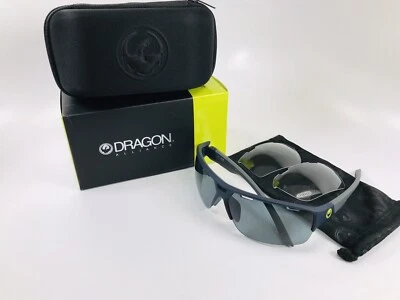 New DRAGON Matte Navy  ENDUROX3 Sunglasses with Grey & Clear Lenses - Image 1 of 4