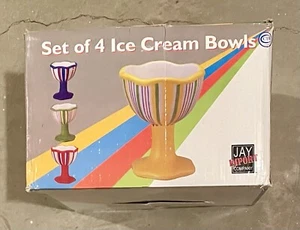 Set Of 4 Ice Cream Bowls - Picture 1 of 2