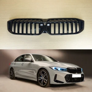 For BMW 3-Series 2023-2024 G20 G21 G28 Shiny Black Front Grille Sedan 4-Door - Bild 1 von 9