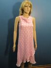 Size 12Y pink/white POLKA DOT FLOWING dress by XTRAORDINARY