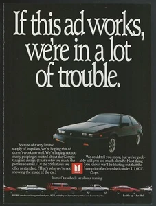 1984 ISUZU IMPULSE advertisement, Isuzu Impulse Giorgio Giugiaro print ad - Picture 1 of 3