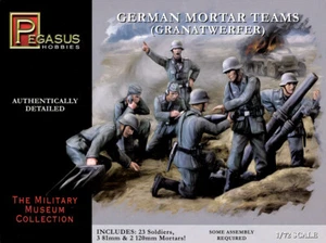 Pegasus 7204 German WWII Mortar Set 1:72 Model Kit - Picture 1 of 1