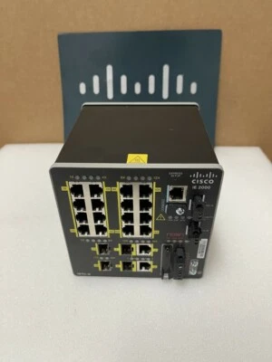 Cisco IE-2000-16TC-G-L Industrial Network Switch Managed Fast Ethernet - Image 1 of 4
