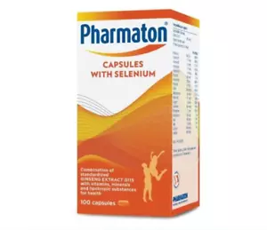 (6 boxes x100's) PHARMATON Capsules Ginseng and Selenium Energy Performance 2026 - Picture 1 of 3