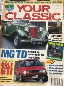 Your Classic Magazine January 1993 - MG TD, VW Golf GTI, Datsun 240Z, Rover P6 - Picture 1 of 1
