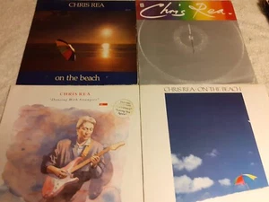 CHRIS REA -4 records- Dancing With Strangers / On The Beach + 2 x EPs - Picture 1 of 5