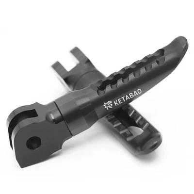 BOB Motorcycle Rider Foot Pegs Black For Buell XB12S Lightning 04+ — 第 1/4 张图片