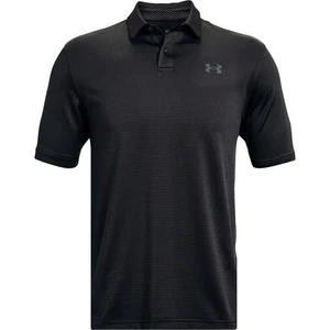 Under Armour Mens XXL Performance Polo Shirt Striped Black Gray Stretch - Picture 1 of 12