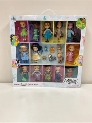 Disney Store Parks Animators' Collection Gift Set Of 13 Mini Dolls G104