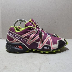 SALOMON SPEEDCROSS 3 WOMEN TRAIL CAMPING RUNNING TRAINERS MULTICOLOR UK6.5 EU40 - Picture 1 of 16