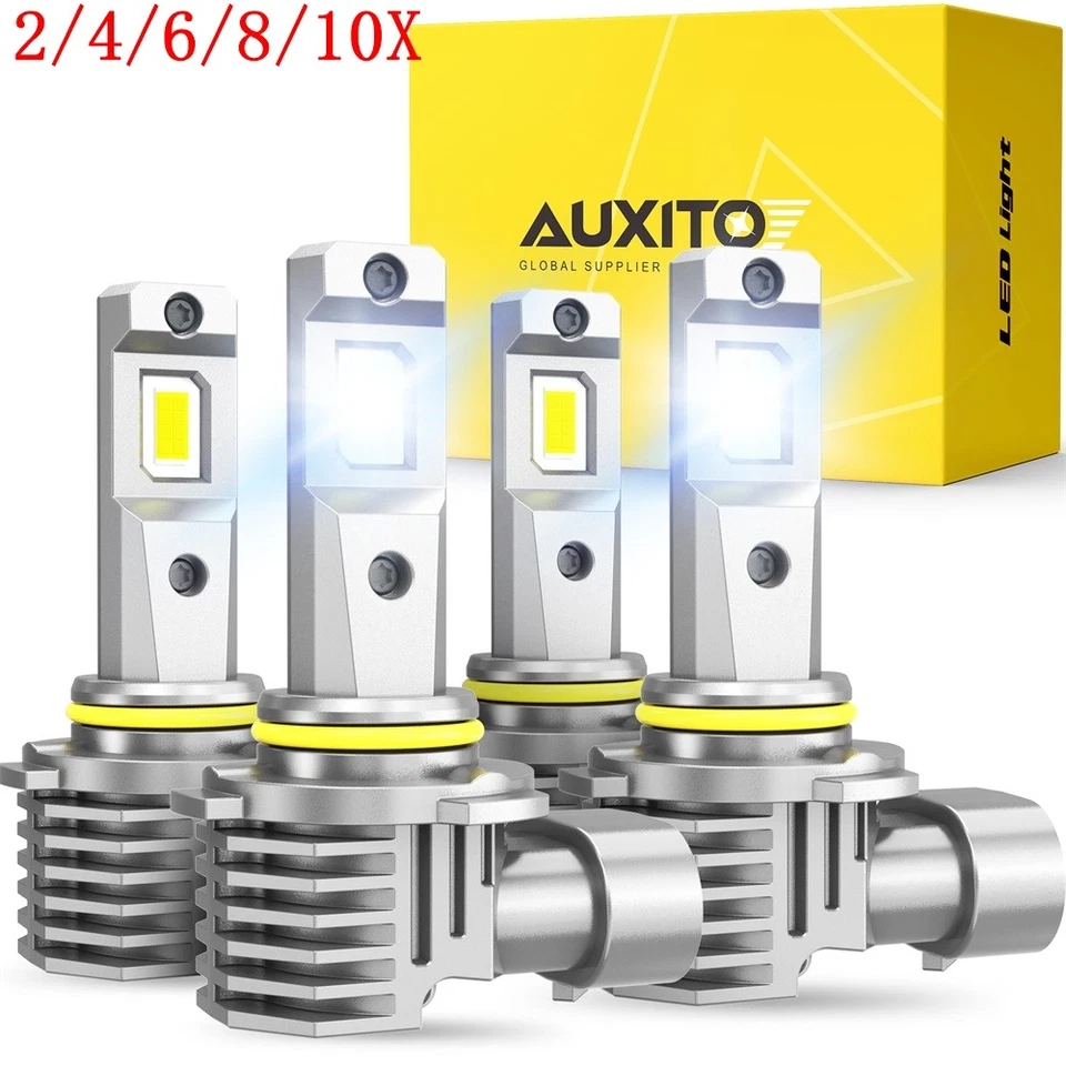 9005+9006 LED Combo COB Kit de faros LED Bombillas haz alto/bajo 6500K 4/8/12x Foto 1 de 4