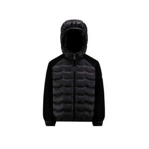 (Kids) Moncler Padded Wool Hoodie Black - 22FW - Picture 1 of 2