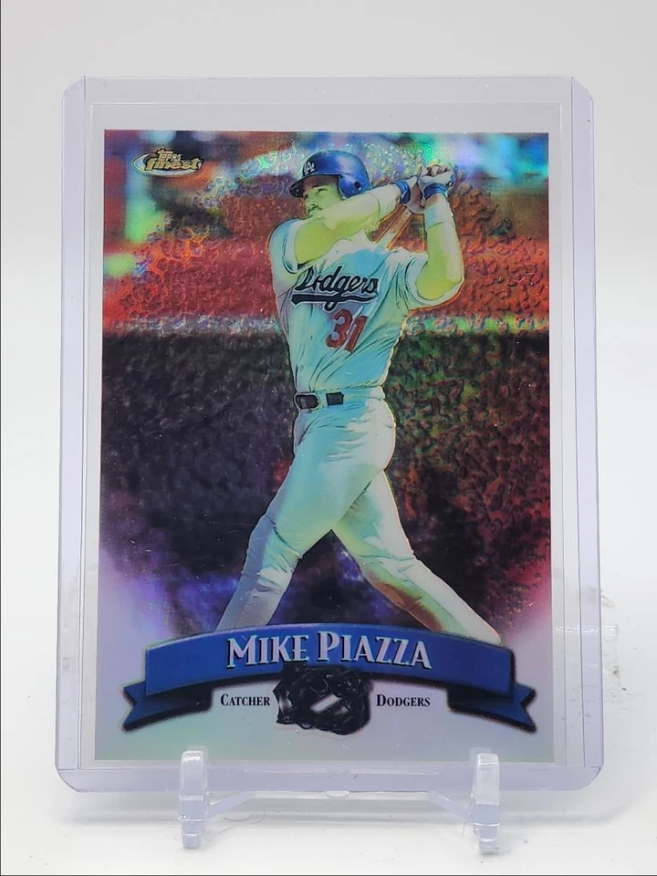MIKE PIAZZA 1998 TOPPS FINEST BASEBALL REFRACTOR DODGERS Q3562 - Image 1 of 2