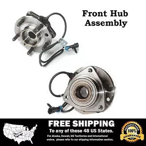 Front Wheel Hub Bearing Assembly Fits S10 Blazer Jimmy Sonoma Hombre Bravado 4WD - Foto 1 di 7
