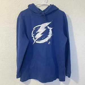 Tampa Bay Lightning Men's Splatter Logo Fanatics Hoodie Sweatshirt Size Medium - Picture 1 of 10