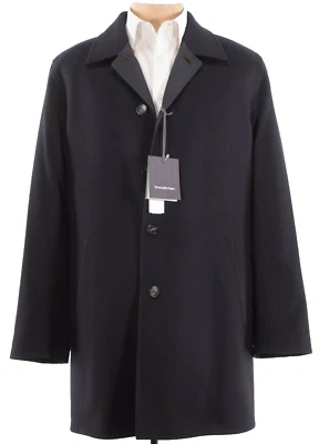 Ermenegildo Zegna NWT Top / Car Coat 50 40R US Black Cashmere Blend Reversible - Image 1 of 4