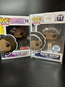 Funko Pop Whitney Houston Set Of Two (2) Icon Collection 70 (diamond) & 71 New - Picture 1 of 5