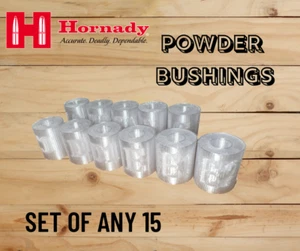 Set of Any 15 Powder Bushings for Hornady - ANTISTATIC - New - Made in USA - Picture 1 of 2