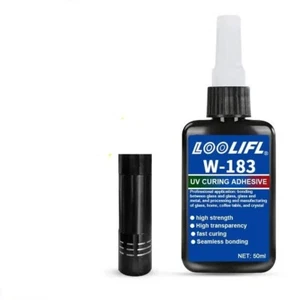 Kit de vidrio de pegamento sin sombras 50 g + luz UV, kit de unión UV de cristal - Imagen 1 de 9
