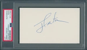 Jimmy Carter Signed Index Card Cut PSA/DNA Certified Authentic Autograph - Picture 1 of 2