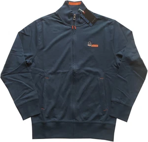 HERREN SWEATSHIRT SHIRT M L XL XXL 3XL Jacke Zip Taschen Baumwolle Kobalt Be Board - Bild 1 von 1