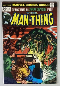 Man-Thing # 4 Marvel Comics Origin & Death of Original Foolkiller MID GRADE - Picture 1 of 15