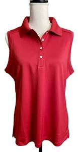 Neu mit Etikett Callaway Top Comfort Performance rot ärmellos Kragen Tanktop Größe XL - Bild 1 von 8