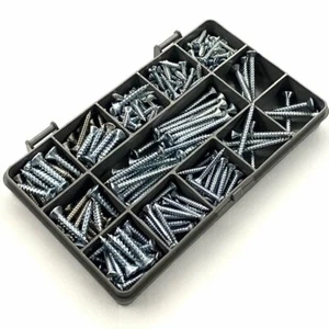 150 PCS ASSORTED ZINC CLUTCH HEAD ANTI VANDAL ONE WAY SECURITY SCREWS 8g 10g 12g - Picture 1 of 2