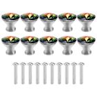 10PCS 30MM  Crystal Knobs Glass Cabinet Knobs Drawer Pulls Handle for Home9986
