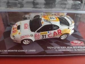 COCHE 1/43, ALTAYA, MODELO TOYOTA CELICA GT FOUR, MONTECARLO 1999, PEDERSOLI. - Imagen 1 de 3