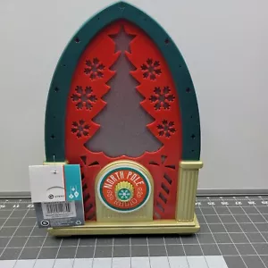 NUOVO Gemmy Polo Nord Radio Prop di Natale Illuminato, Animato, Suono RARO HTF - Foto 1 di 9