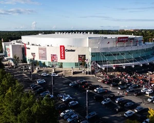 Foto del estadio Carolina Hurricanes The Lenovo Center Drone Shot 8x10 NHL - Imagen 1 de 1
