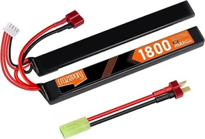 1800mAh 11.1V 3S 30C Airsoft LiPo Battery Nunchuck Hobby Battery T Plug - Picture 1 of 7