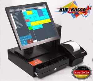 15" Einzelhandel Kassensystem: Imbiss Laden Supermarkt Bar, DSFinV-K TSE-konform - Bild 1 von 8