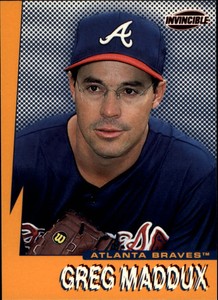 1999 Pacific Invincible Seismic Force Braves Baseball Card #3 Greg Maddux