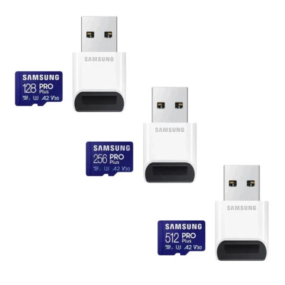 Samsung PRO Plus 128GB 256GB 512GB UHS-I MicroSDXC Micro SD Card with Reader - Image 1 of 4