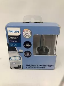 Philips Xenon CrystalVision D2SCVS2 Headlamps ~ 2-Pack Replacement Part Bulbs - Picture 1 of 6
