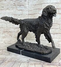 Antique Reproduction Cast Bronze Labrador Retriever Dog Statue Figurine Sale