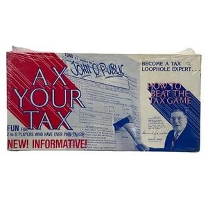 Juego de mesa Ax Your Tax 1979 de Barbara Doyle-Carlton nuevo precintado - Imagen 1 de 6