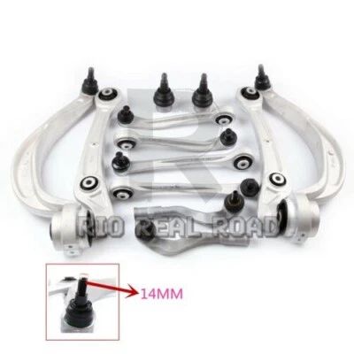 12x Suspension Control Arms Link&Ball Joint Kit 14MM Fit Audi A4 B8 A5 Rs5 Q5 - Image 1 of 3