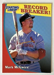 1998 Kenner SLU Starting Lineup Card MARK MCGWIRE Record Breaker Cardinals - Picture 1 of 2