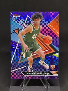 Andre Jackson Jr. 2023-24 Topps Finest non comune viola checkboard /99 #196 RC - Foto 1 di 2