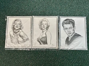 James Dean, Marilyn Monroe Twice, Dale Atkins Art Sealed In Plastic - Picture 1 of 4